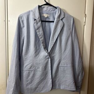 Cato Light Gray Checkered Blazer